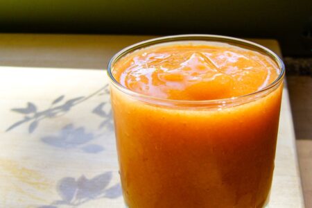 Fresh Apricot Slushie Recipe - cool, refreshing, and flavorful. Naturally allergy-friendly, plant-based, and paleo optional