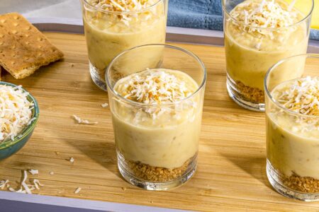 Dairy-Free Coconut Cream Pie Parfaits Recipe - healthier dessert with options for gluten-free and vegan, too