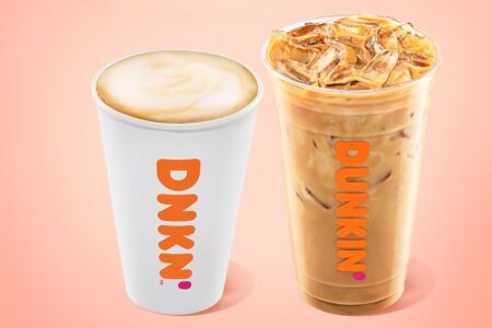 Dunkin' Dairy-Free Menu Guide with Vegan Options - no donuts (yet!), but lots of other food and drinks to choose from.