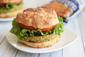 Hilary's Eat Well Veggie Burgers - all vegan, gluten-free and immensely wholesome. Pictured: Hemp & Greens