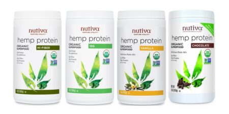 Nutiva Organic Hemp Protein Powders and Hempshakes (Chocolate & Vanilla) - all dairy-free, vegan and soy-free