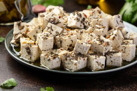 Dairy-Free Feta Cheese Alternative Recipe - the classic version that has been enjoyed in countless households for 15 years! Delicious, timeless, easy, and inexpensive!