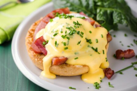 Dairy-Free Eggs Benedict Recipe with options for all! Includes homemade and store-bought hollandaise sauce and english muffin options, vegan options, classic options, and more!