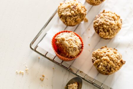 Vegan Apple Crumb Muffins Recipe - a farmstand favorite!