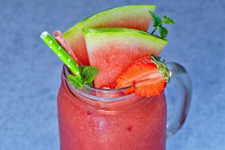 Strawberry Watermelon Smoothies Recipe - dairy-free, vegan, allergy-friendly