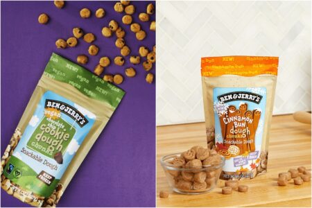 Ben & Jerry's Vegan Cookie Dough Chunks Reviews and Info (2 flavors!) we have the ingredients, nutrition, allergen, and more for these egg-free, dairy-free bites