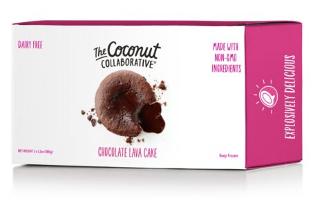 The Coconut Collaborative Lava Cakes Reviews and Info - Dark Chocolate Cakes with a gooey chocolate pudding in the middle. Vegan, gluten-free.