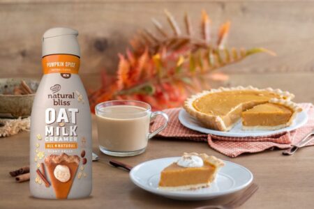 Natural Bliss Oat Milk Creamer Reviews and Info - dairy-free, vegan, and three baking-inspired flavors: Vanilla, Brown Sugar, and Pumpkin Spice