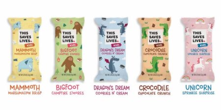 This Saves Lives Krispy Kritter Treats Reviews and Information - company founded by actors Kristen Bell, Todd Grinnell, Ravi Patel, and Ryan Devlin to help fight severe acute malnutrition in children. Pictured: All Flavors