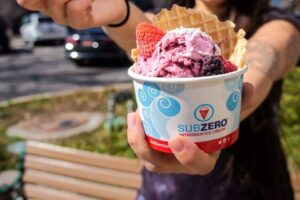 Sub Zero Nitrogen Ice Cream Shops - Dairy-Free Guide with Vegan, Gluten-Free, and Allergen Information.